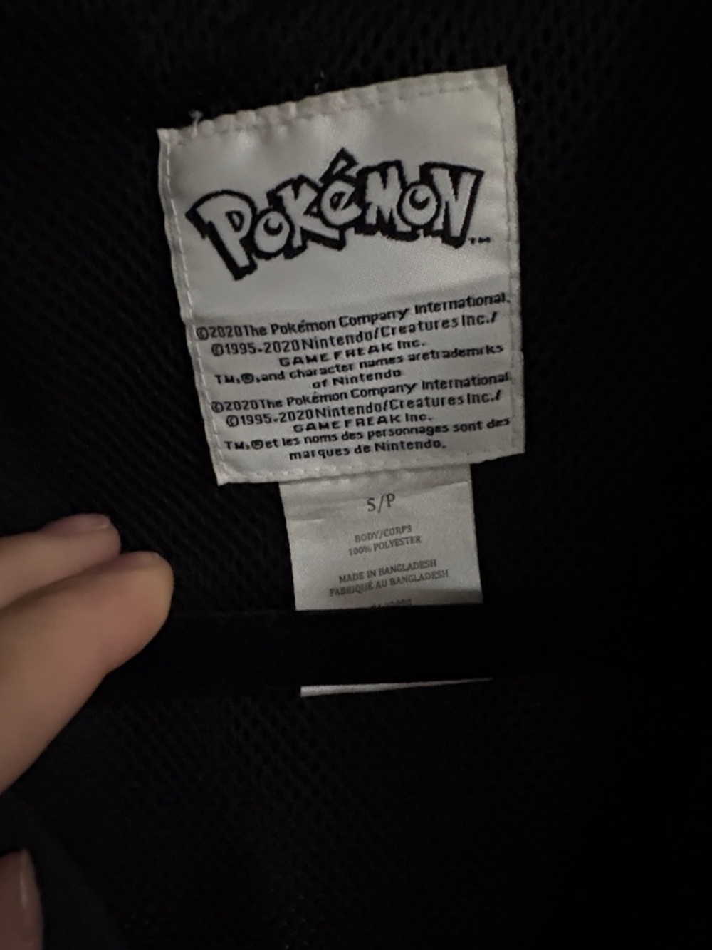 Pokémon Trainer Black Windbreaker Jacket size S - Picture 3 of 4